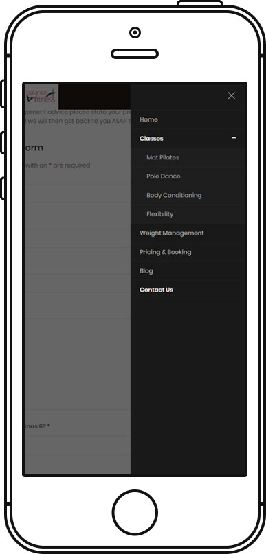 mobile first menu